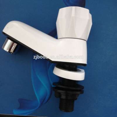 new design plastic basin tap and abs pillar cock for cold water with single handle (BD-76)